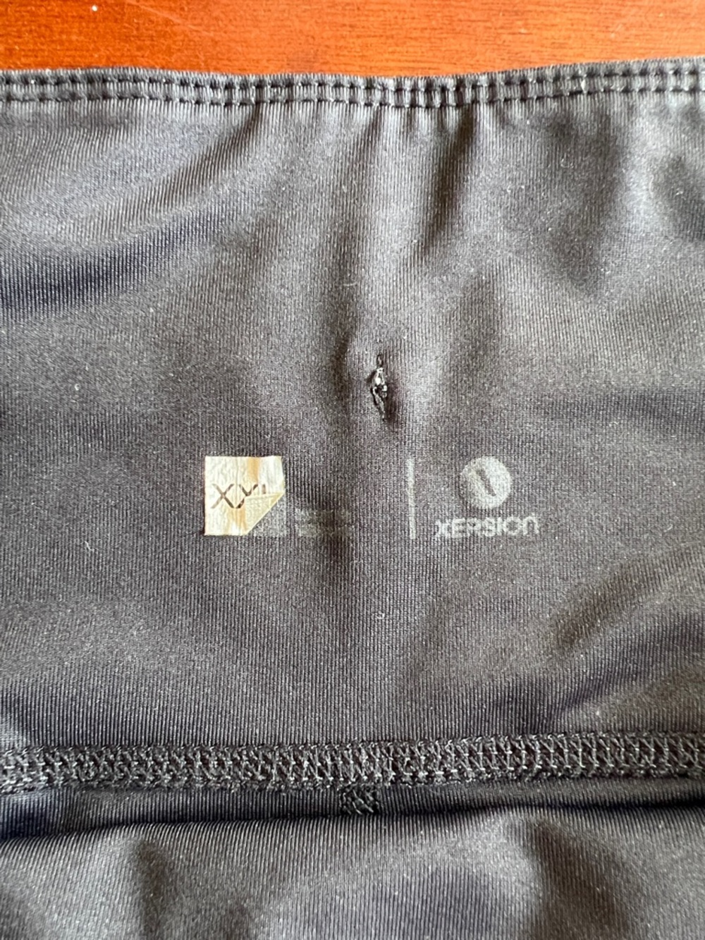 Xersion Black Ruched Side Capri Leggings - Picture 2 of 6